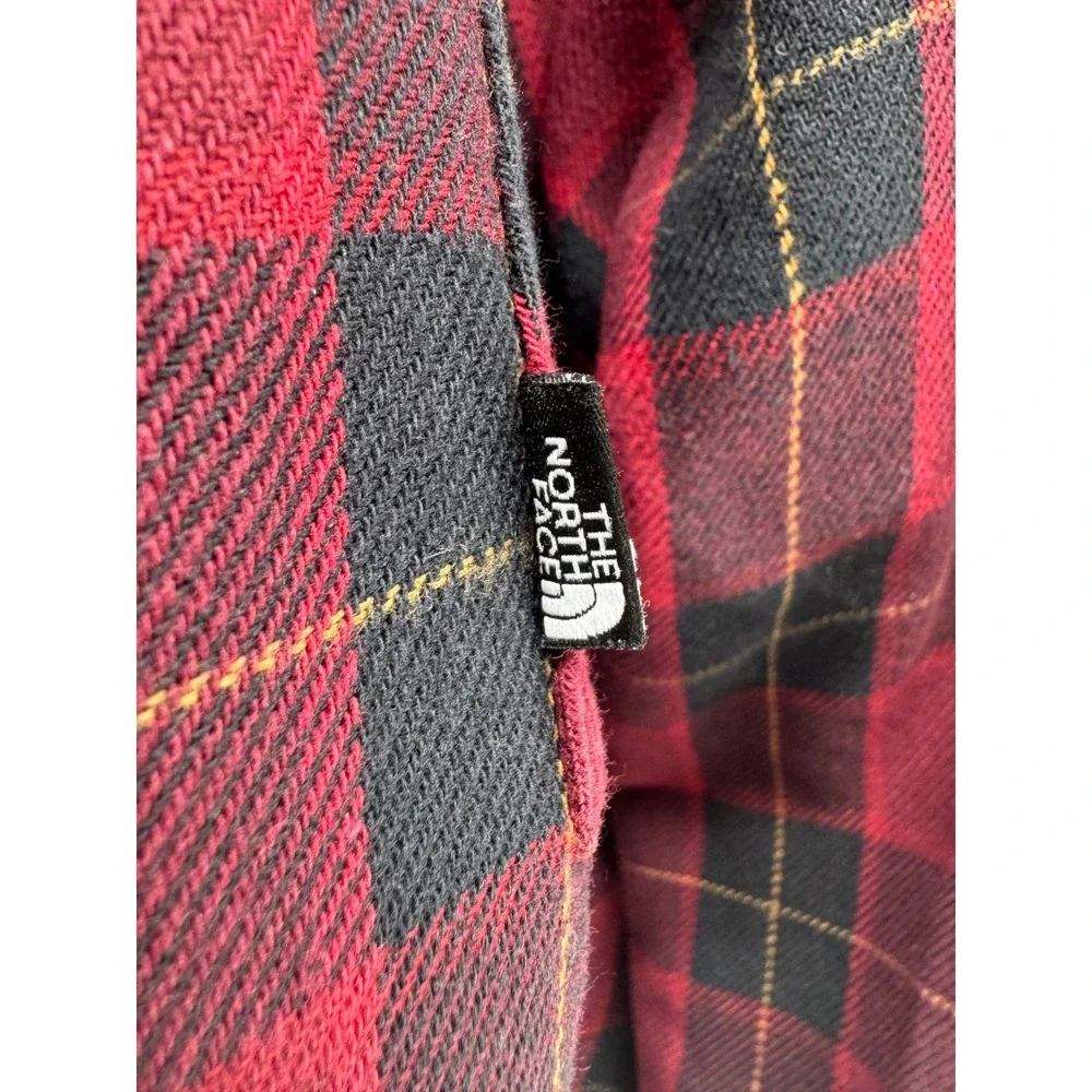 The North Face Jacket Men's M Black Fort Point Flannel Snap Reversible Shacket